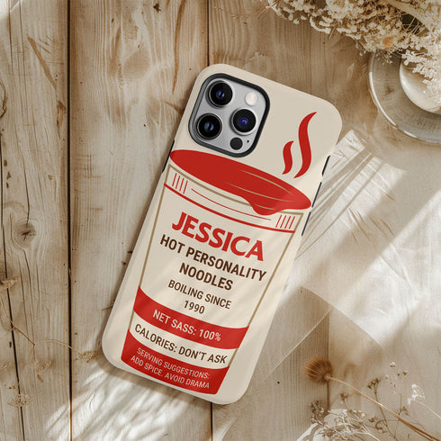 Personalized Funny Instant Noodles Cup iPhone Case